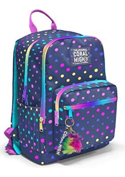 Ilköğretim Kız Çocuk Lacivert Renkli Puantiyeli Okul Çanta Seti indirimleri