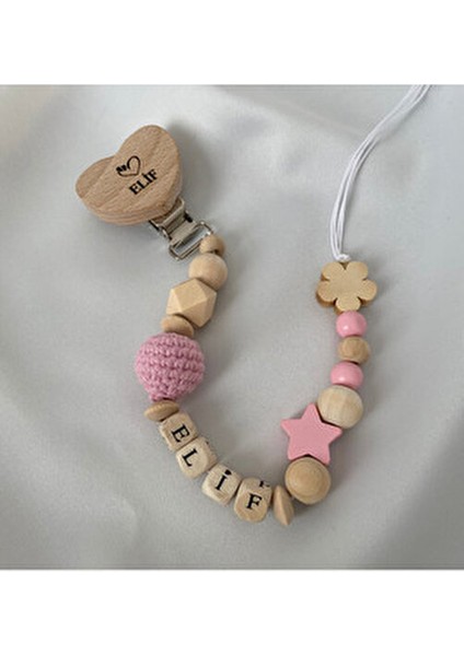 Doğal Ahşap Emzik Zinciri - Isimli Emzik Askısı Ahşap Emzik Zinciri Emzik Tutucu Bebek Hediyesi fiyatları