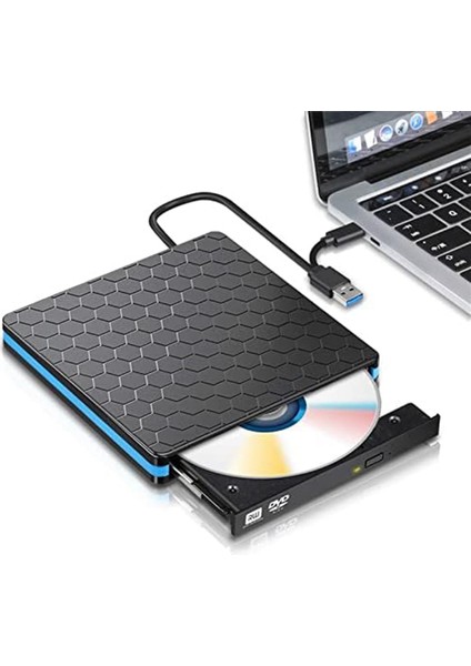 DVD Player Harici Optik Sürücü Type-C USB 3 0 2-1-1-1 Cd/dvd Yazar Kartı Okuyucu Rw Drive Harici Optik Sürücü Oynatıcı (Yurt Dışından) modelleri