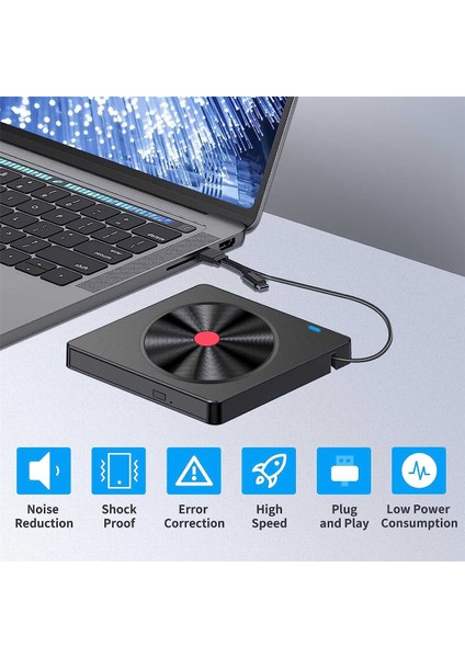 Harici Optik Sürücü Dizüstü Bilgisayar CD Brülör USB Film Disk DVD Oynatıcı Okunabilir Bellek Kartı Çok Işlevli Sürücü Brülör (Yurt Dışından) fiyatları