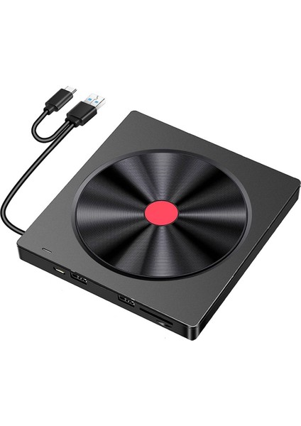 Harici Optik Sürücü Dizüstü Bilgisayar CD Brülör USB Film Disk DVD Oynatıcı Okunabilir Bellek Kartı Çok Işlevli Sürücü Brülör (Yurt Dışından) modelleri