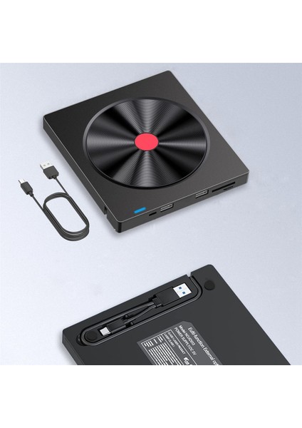 Harici Optik Sürücü Dizüstü Bilgisayar CD Brülör USB Film Disk DVD Oynatıcı Okunabilir Bellek Kartı Çok Işlevli Sürücü Brülör (Yurt Dışından) indirimleri