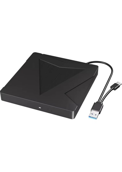 Harici DVD Sürücü CD DVD -/+Rw Player Burner Dizüstü Bilgisayar Bilgisayar Defterleri Için Taşınabilir Optik Sürücü Windows 11 10 Mac (Yurt Dışından)