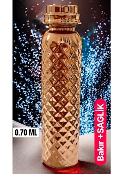 %100 Bakır Suluk El Yapımı Bakır Matara Bakır Termus