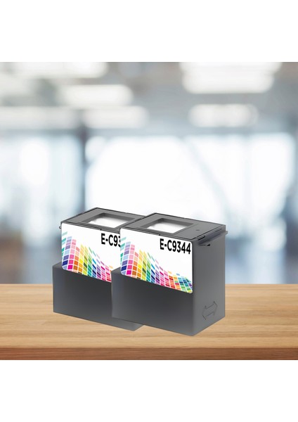 Epson C9344 2'li Avantaj Paket Muadil Atık Kutusu / C9344 / L3550 / L3560 / L5590