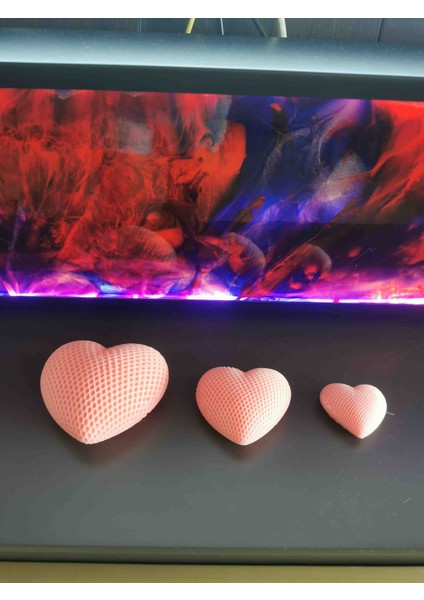 Iv Blue Purple Hearted Pembe 3 Boy Kalpli Mum
