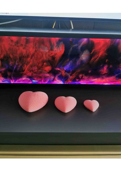 Iv Blue Purple Hearted Pembe 3 Boy Kalpli Mum fiyatları