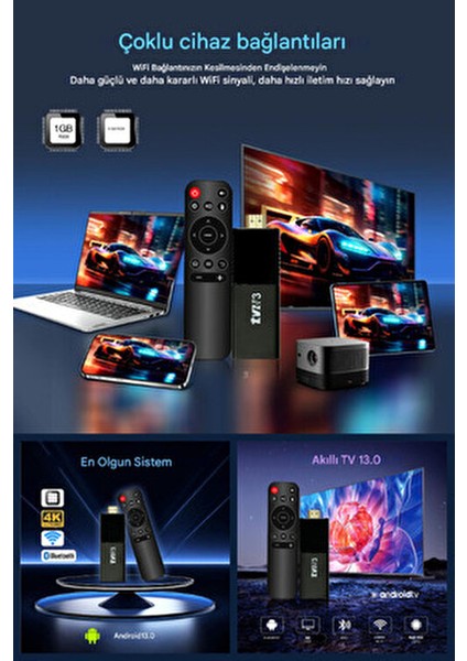 Ultra Hd Android Tv Box 4K Android Tv Tv Box Tv Stick Medya Oynatıcı Smart Tv Wifi fiyatları