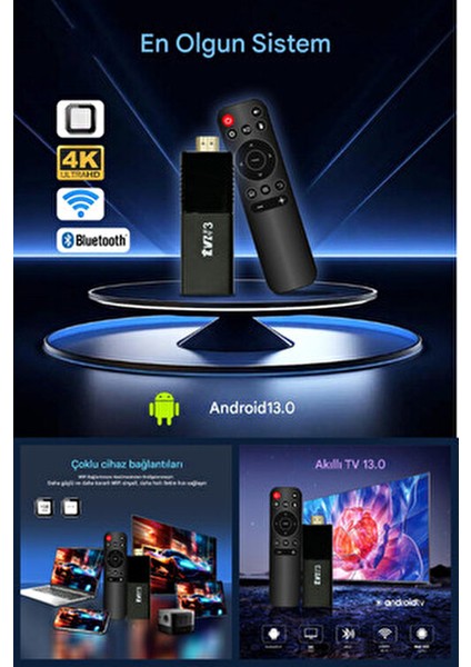 Ultra Hd Android Tv Box 4K Android Tv Tv Box Tv Stick Medya Oynatıcı Smart Tv Wifi fırsatları