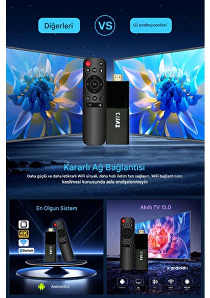 Ultra Hd Android Tv Box 4K Android Tv Tv Box Tv Stick Medya Oynatıcı Smart Tv Wifi indirimleri