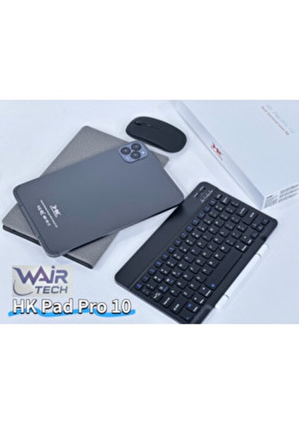 Hk Pad Pro 10 Tablet 10.1 Inç Ekran 4GB+32GB - 5g Android 15 8000MAH Klavyeli Set fırsatları