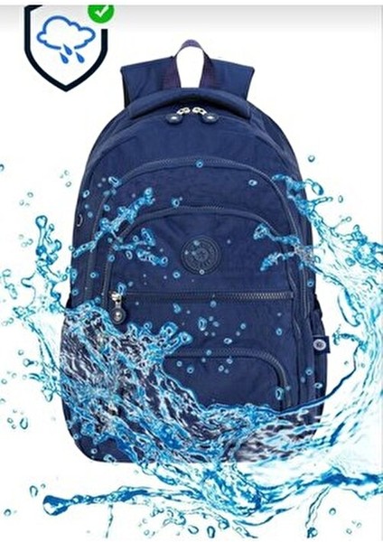 Tek Çanta Lüx Krinkıl Kumaş Lise ve Ortaokul Sırt Çantası + Kalemlik, Maymun Anahtarlık Hediyeli fiyatları