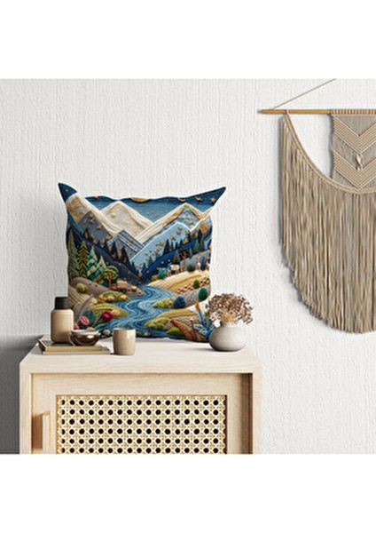 2 Li Kombin Punch Nakış Desen 3 Boyutlu Dijital Baskılı Kırlent Kılıfı fırsatları