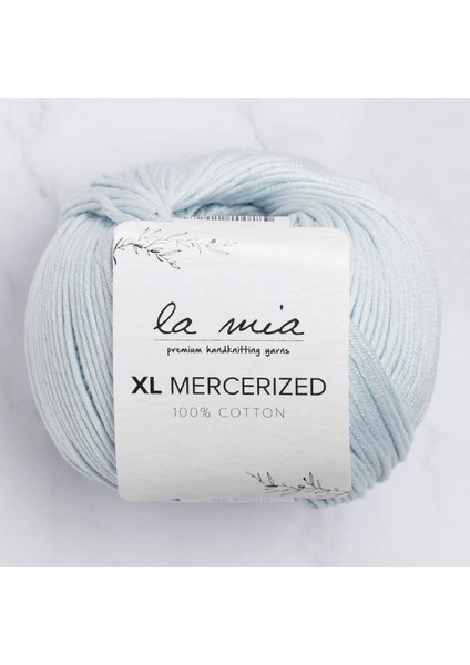 La Mia Xl Mercerized Bebe Mavi El Örgü Ipi - 79 - 33765