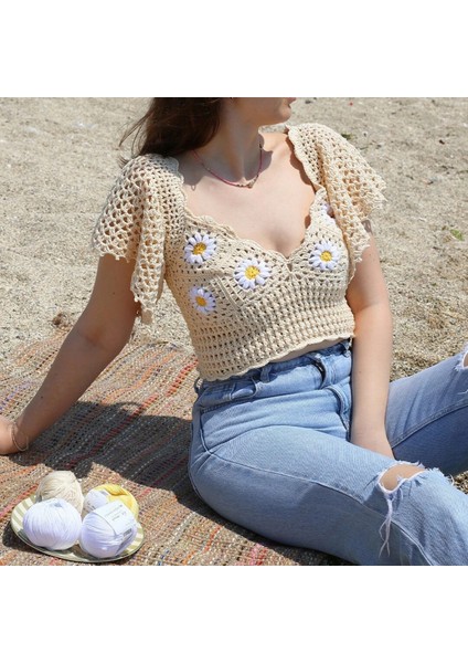 La Mia Xl Mercerized Bebe Mavi El Örgü Ipi - 79 - 33765 modelleri