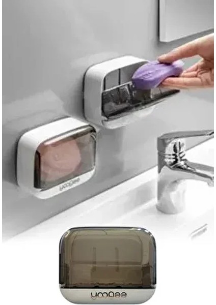 Çekmece Model Pratik Katı Sabunluk Su Biriktirme Hazneli Hijyenik ve Şık Sabun Kabı