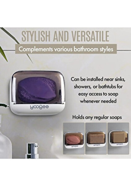 Çekmece Model Pratik Katı Sabunluk Su Biriktirme Hazneli Hijyenik ve Şık Sabun Kabı indirimleri