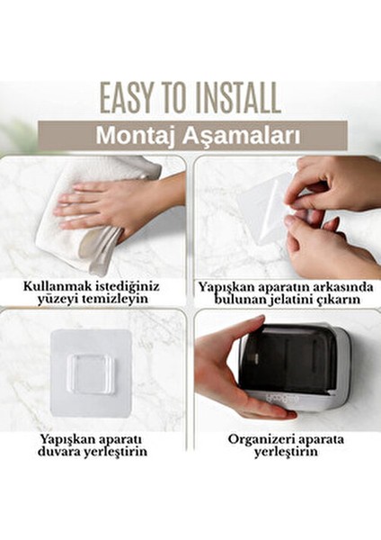 Çekmece Model Pratik Katı Sabunluk Su Biriktirme Hazneli Hijyenik ve Şık Sabun Kabı