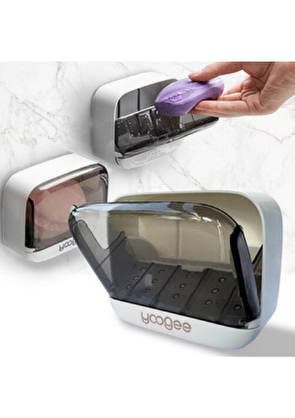 Çekmece Model Pratik Katı Sabunluk Su Biriktirme Hazneli Hijyenik ve Şık Sabun Kabı