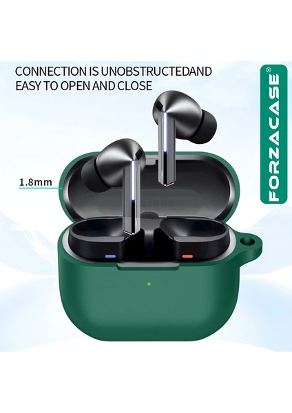 Samsung Galaxy Buds 3 / 3 Pro ile Uyumlu Anahtar Askılıklı Bluetooth Kulaklık Kılıfı - FC1123 modelleri