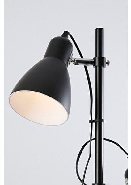 Zenith Metal Oynar Başlıklı Siyah 2'li Lambader indirimleri