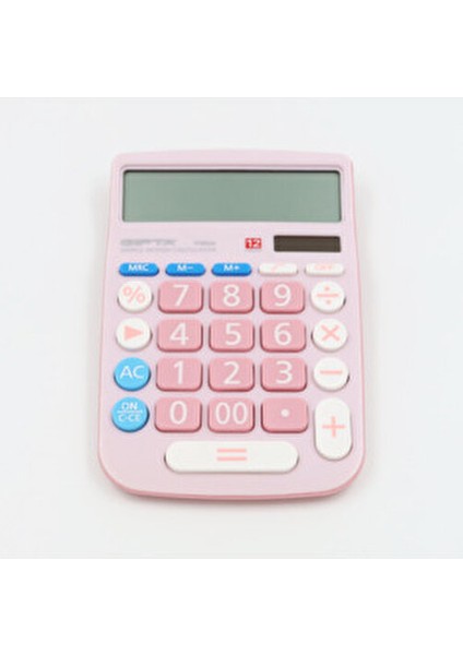 F3046 Pembe Renk 12 Haneli Hesap Makinesi