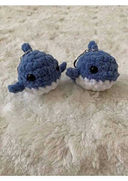 Örgü Balina Anahtarlık / Çanta Süsü modelleri