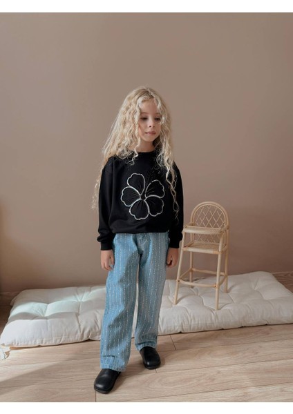 Kız Çocuk Taş Detaylı Kotlu Takım fiyatları