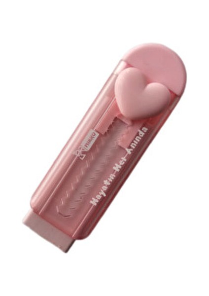 Kalp Şeklinde Xl Jumbo Sürgülü Silgi Pembe Kalpli Falçata Silgi Push Eraser (1 Adet) fiyatları