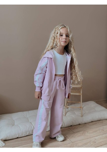 Kız Çocuk Şeritli Yelekli Kışlık Takım indirimleri