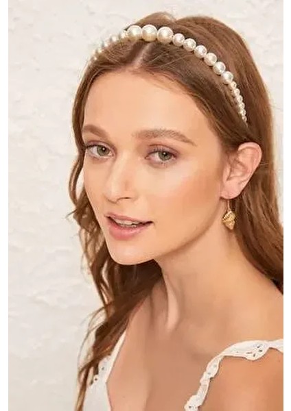 Kadın Pearly Inci Taç