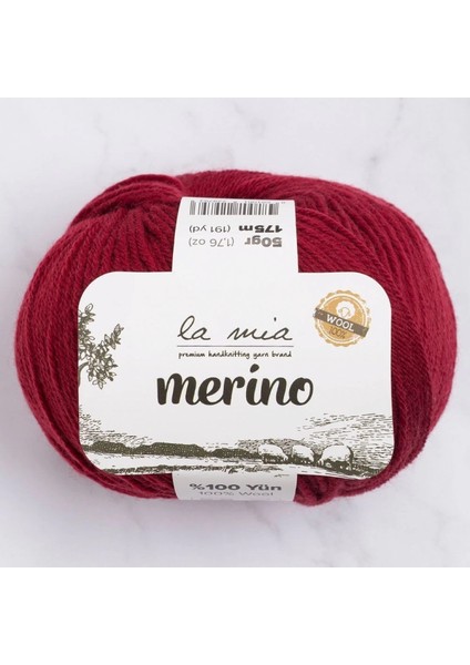 La Mia Merino Bordo El Örgü Ipi - L065 - 33792