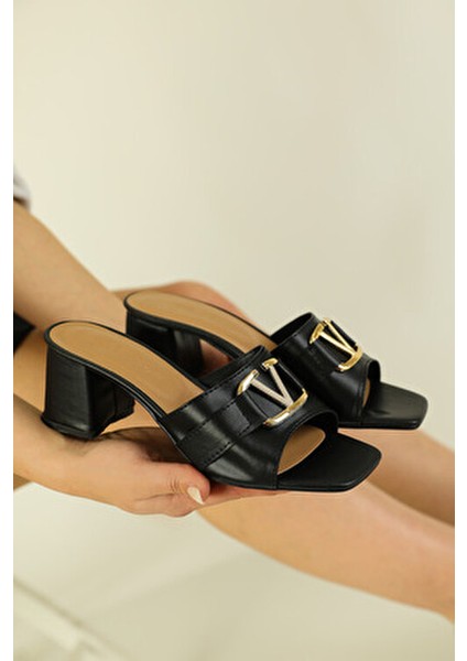 Taşlı Şeffaf Topuklu Bantlı Topuklu Terlik Ayakkabı fiyatları