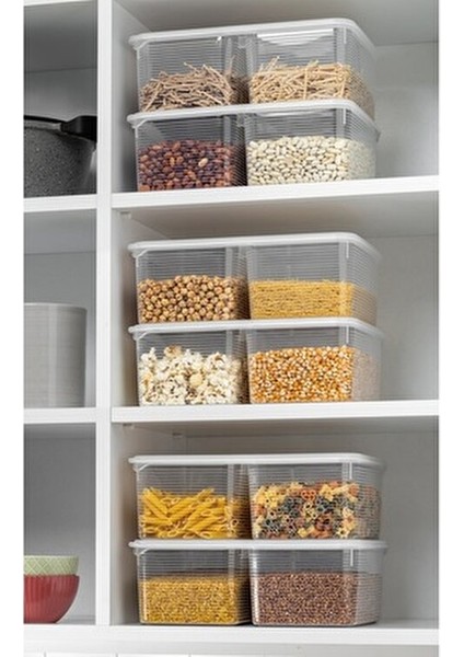 4 Adet 2 Bölmeli 4,5 Lt Dikdörtgen Kapaklı Buzdolabı ve Buzluk Düzenleyici fırsatları