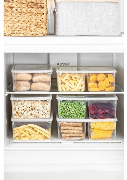 4 Adet 2 Bölmeli 4,5 Lt Dikdörtgen Kapaklı Buzdolabı ve Buzluk Düzenleyici indirimleri