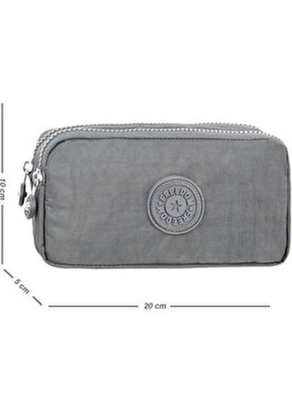 2'li Set Lüx Krinkıl Kumaş Lise ve Ortaokul Sırt Çantası + Kalemlik, Maymun Anahtarlık Hediyeli