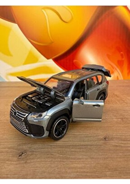 Lexus Jip Diecast Araba Füme Çöl Arabası Lexus 570 Model Diecast Araba Sesli Işıklı Açılan Kapılar