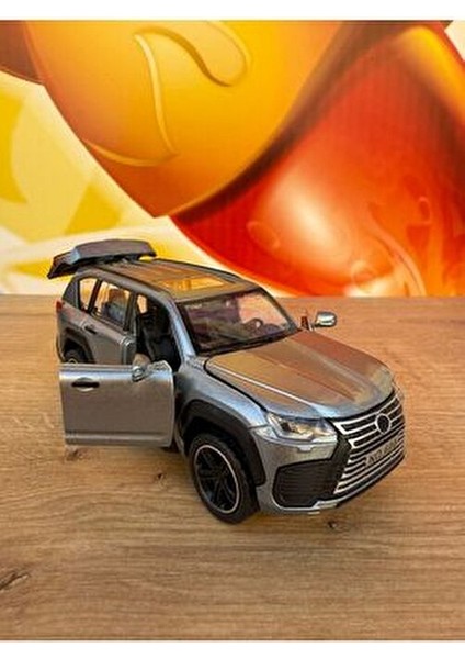 Lexus Jip Diecast Araba Füme Çöl Arabası Lexus 570 Model Diecast Araba Sesli Işıklı Açılan Kapılar modelleri