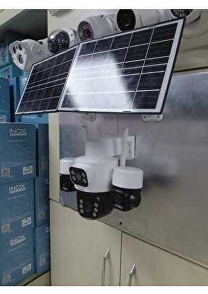 X14 4 Kameralı Solar Güvenlik Kamerası | Sım Kartlı & Esım Destekli | Kablosuz Güneş Enerjili modelleri