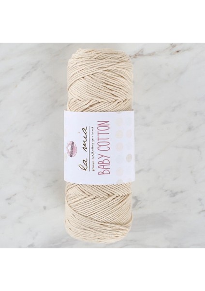 La Mia Baby Cotton Krem El Örgü Ipi - L002 - 33636