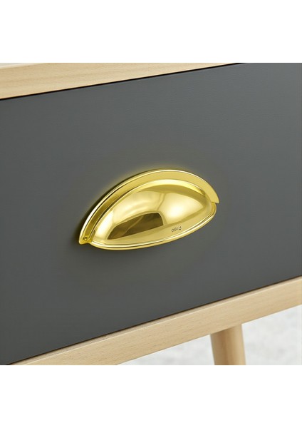 Çanak Kulp 64 mm Gold Altın Renk Metal Mobilya Çekmece Dolap Kapak Kulpu Modern Mutfak Kulpları indirimleri