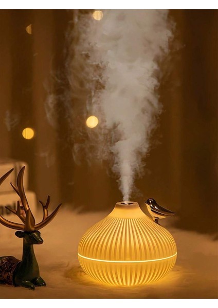 Ultrasonik Hava Nemlendirici Buhar Makinesi Kuş Detaylı Gece Lambası modelleri