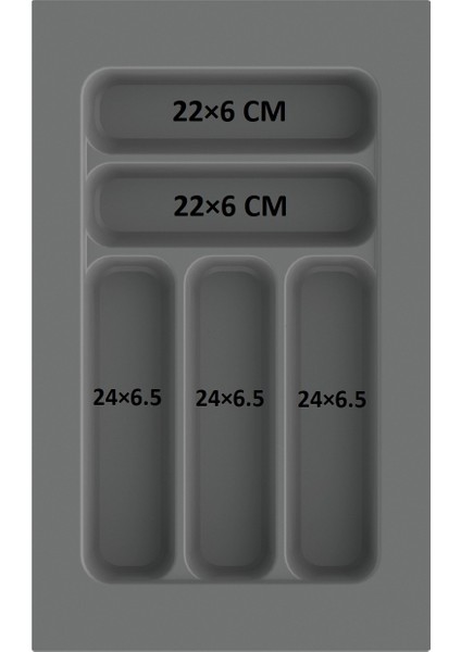 Çekmece Içi Kaşıklık ve Kepçelik Düzenleyici – Antrasit 30X49 cm (23,5X40 cm Kadar Kesilebilir) modelleri