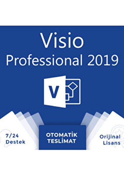 Visio Professional 2019 Dijital Lisans – Orijinal Ürün Anahtarı (Key)