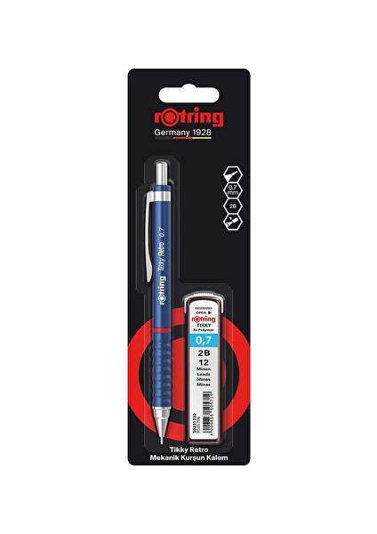 Versatil Retro Tikky Mekanik Kalem 0.7mm + Min