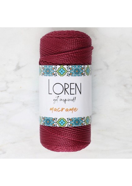 Loren Macrame Bordo El Örgü Ipi - Rm 0113 - 34344