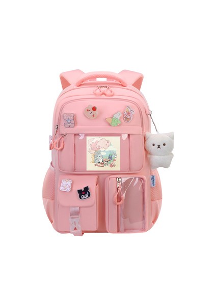 Kawaii Plus Yeni Sezon Üst Kalite Kore Tipi Aksesuarlı Sırt Çantası Okul Çantası
