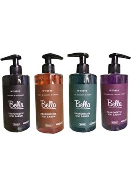 Parfümistik Sıvı Sabun 400 ml Seti Leather&bergamot/cedarwood &magic Herbs/fig Blossom & Musk/