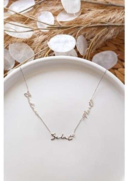 925 Ayar 3 Isimli Kolye