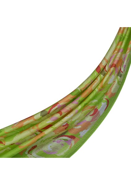 Ipekevi Duygusal Çiçekler Tensel Desenli Şal 02892-FISTIK Yeşili